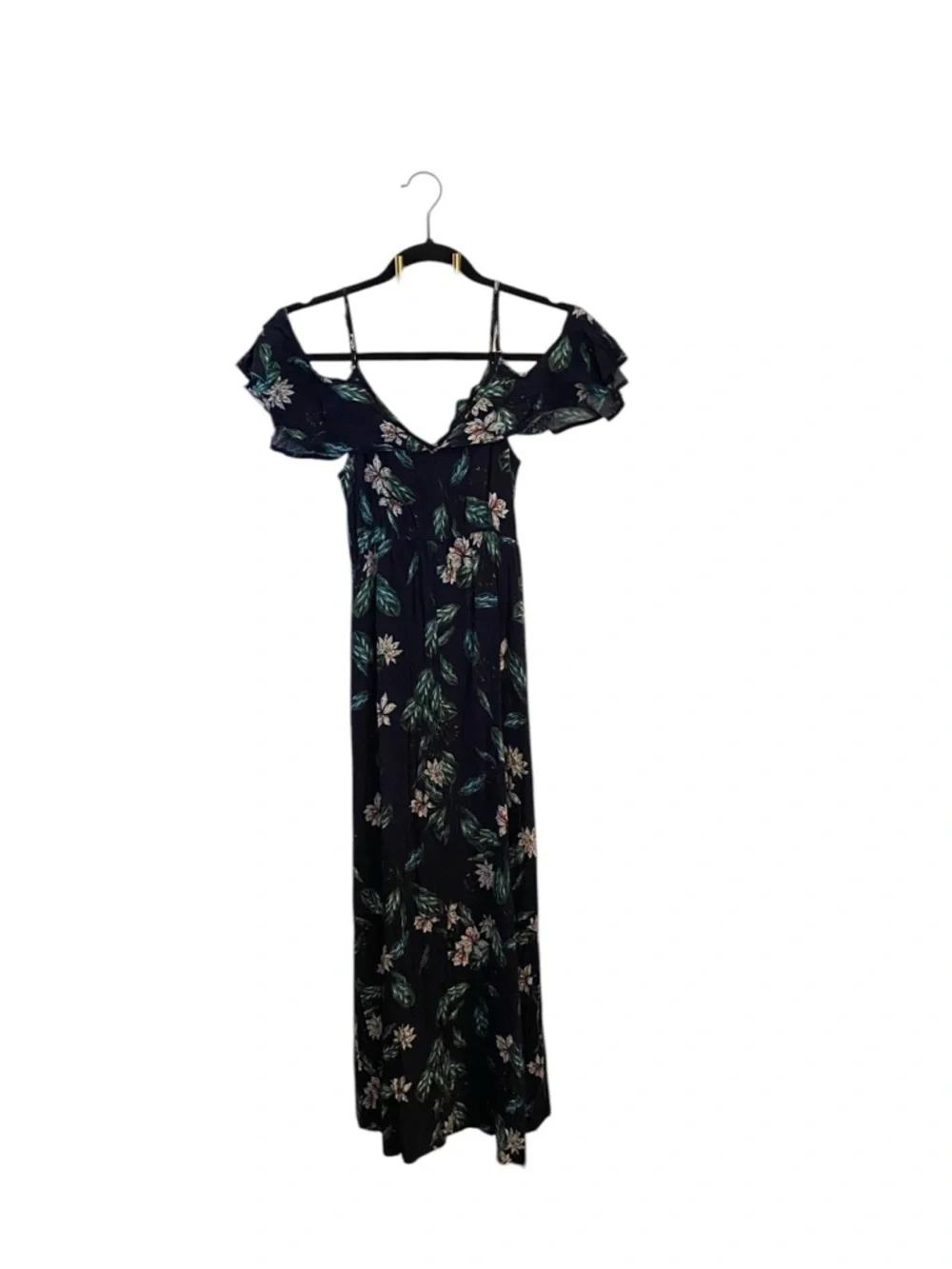 Cotton On Off-Shoulder Flutter Sleeve Floral peekaboo Front Dress Island Resort - Picture 3 of 10